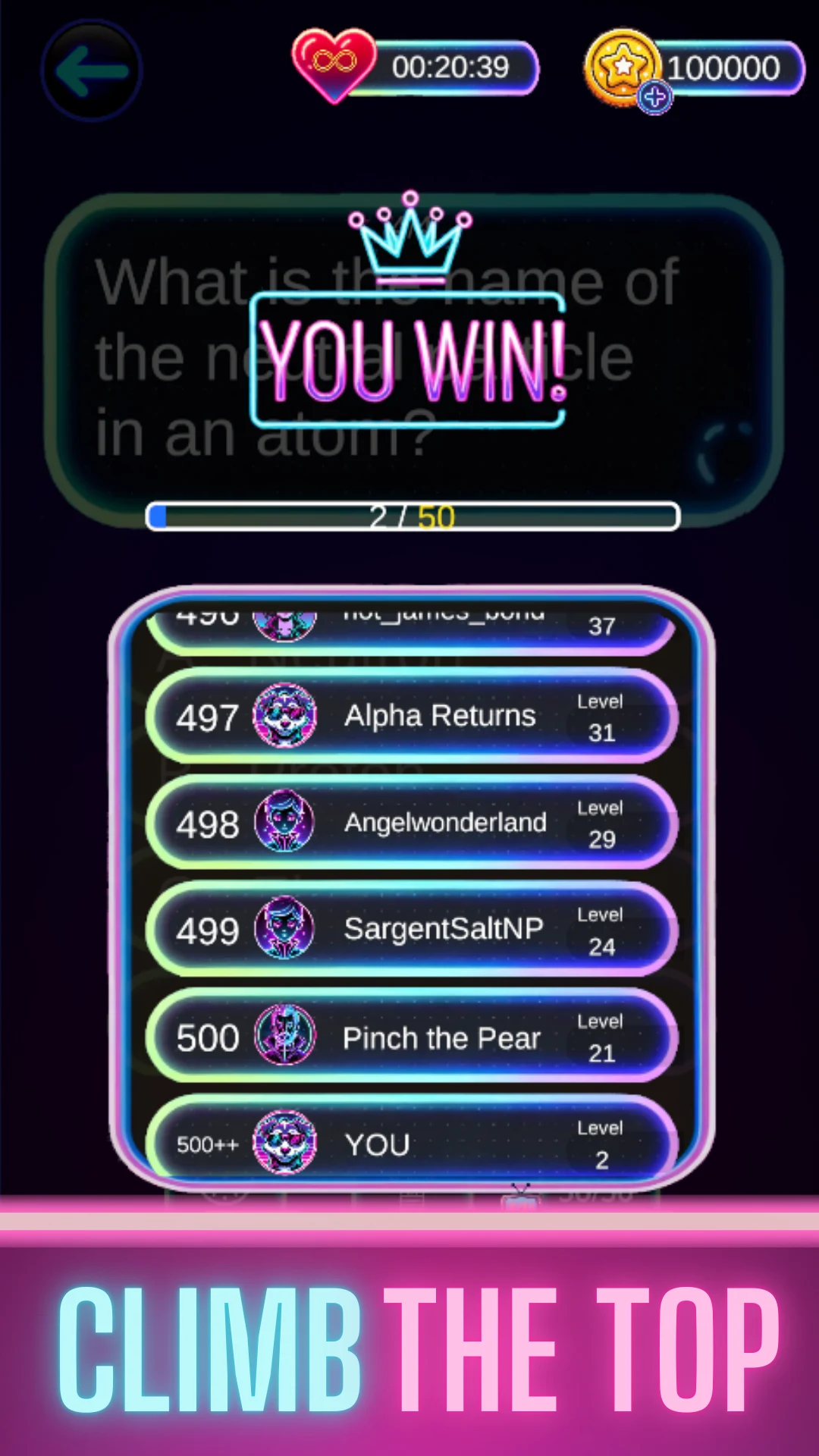 Trivia Frenzy Word Quiz Puzzle screenshot
